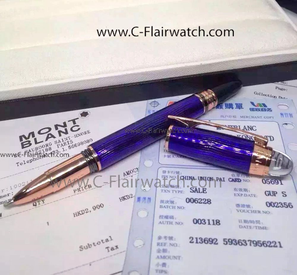 Montblanc Replica StarWalker Blue Rollerball Pen - High Quality